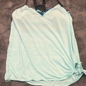 Light Blue Women's Swim Top size Large